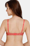 Zivame Zellij Dreams Push-Up Wired Medium Coverage Bra - Spiced Coral — thumbnail 2